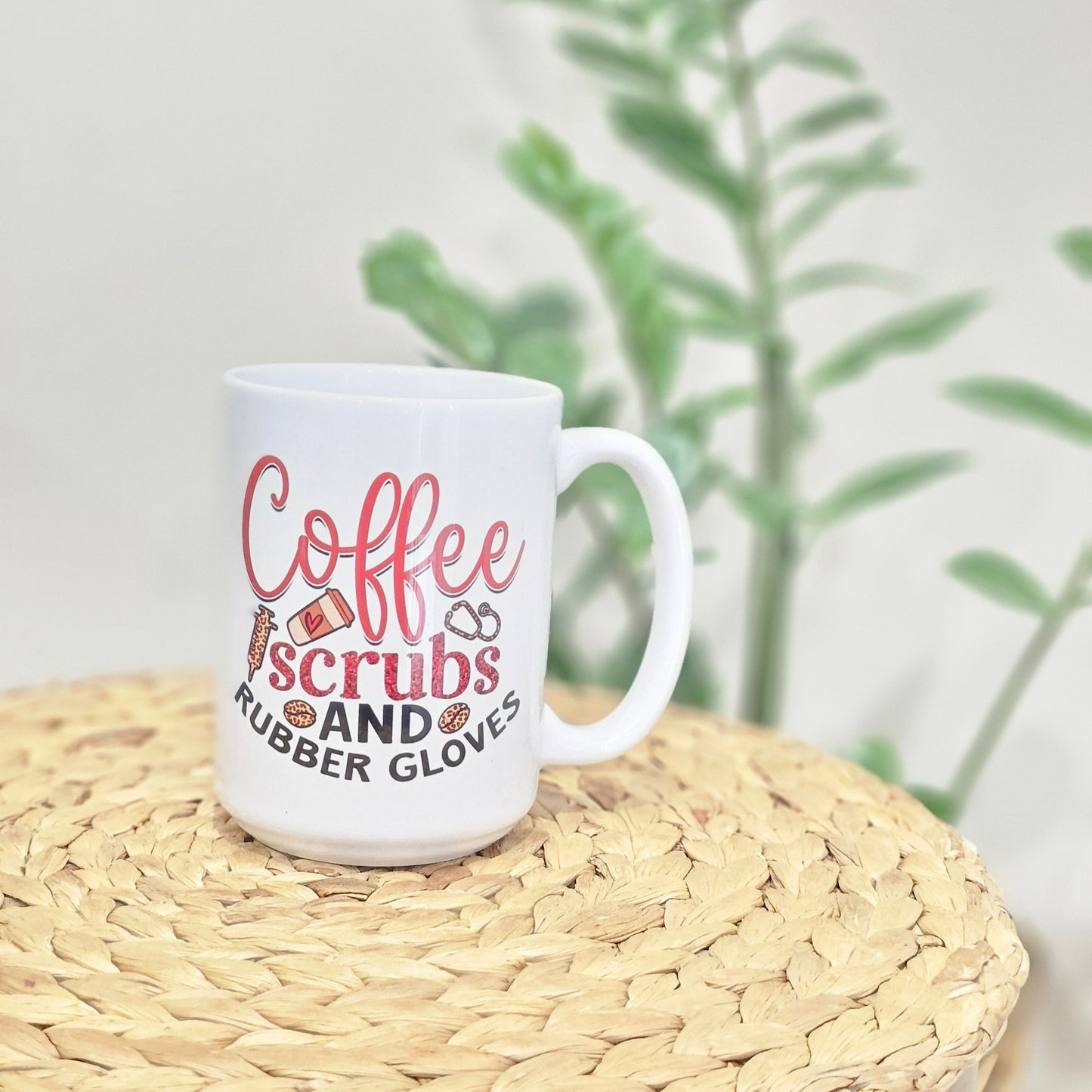 Mug -  Coffee Scrubs And Rubber Gloves